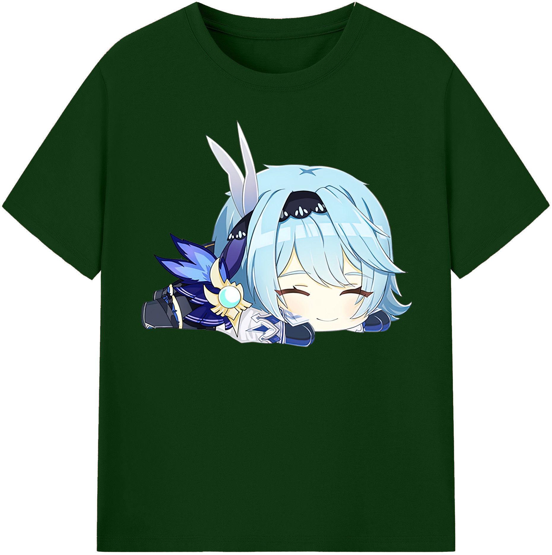げんし神 优菈 ゆうら genshin Yūra 綿100％半袖Tシャツ（フロントプリント）